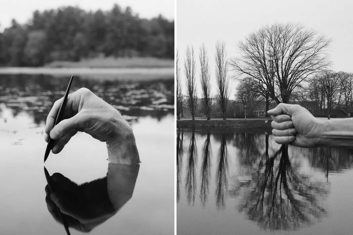25 Timeless Black & White Photos by Arno Rafael Minkkinen That Blur the Line Between Body and Landscape