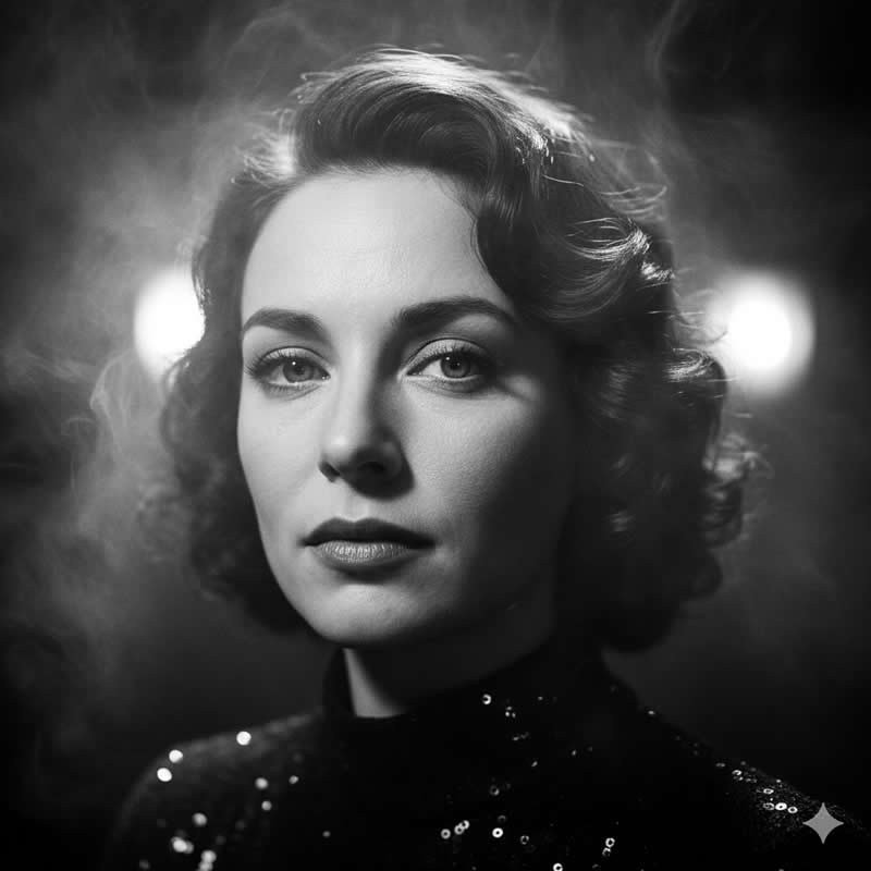 The Midnight Jazz Vocalist - Google Gemini AI Prompts to Create Stunning Black and White Fine Art Portraits