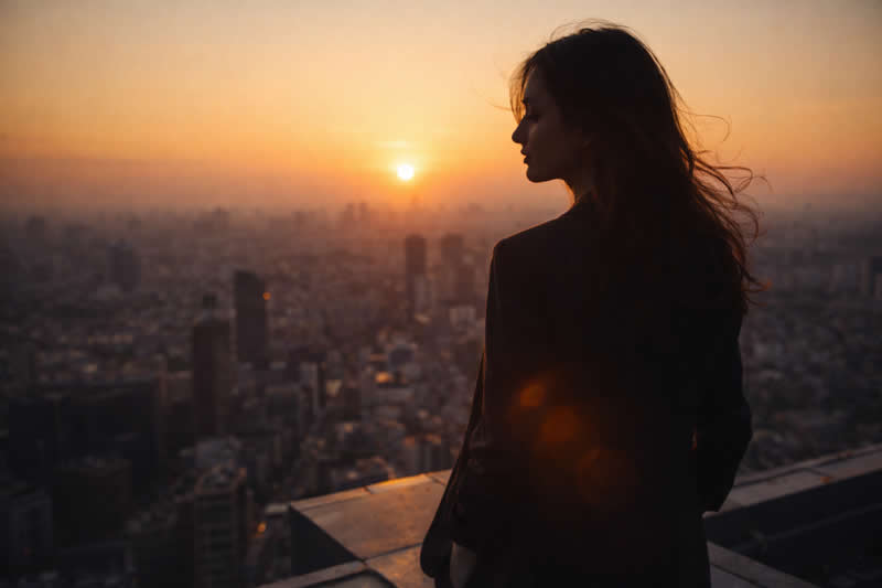 Wide Cinematic Portrait of a Female - Cinematic Google Gemini AI Prompts for Stunning Female Model Portraits