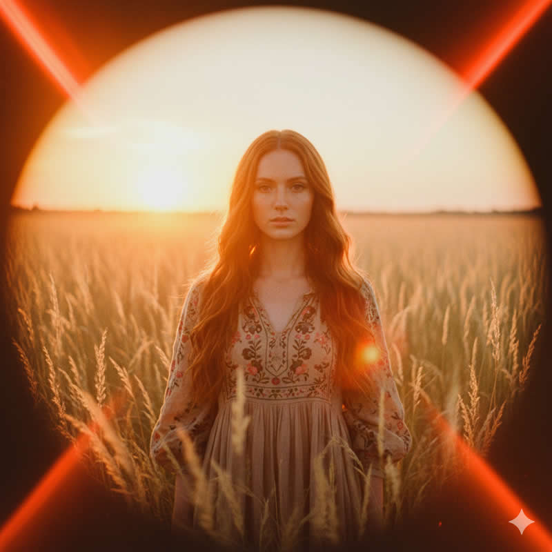 The Wildflower Dream - Google Gemini AI Prompts to Create Glamorous Female Model Portraits