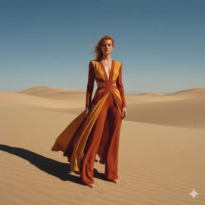 The Desert Rose - Google Gemini AI Prompts to Create Glamorous Female Model Portraits