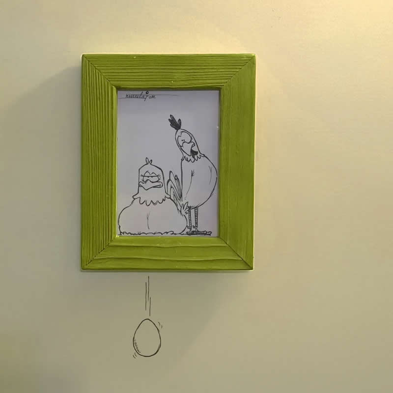 Hilarious Illustrations That Show How Majid Khosroanjom Transforms Real Objects Into Laughs