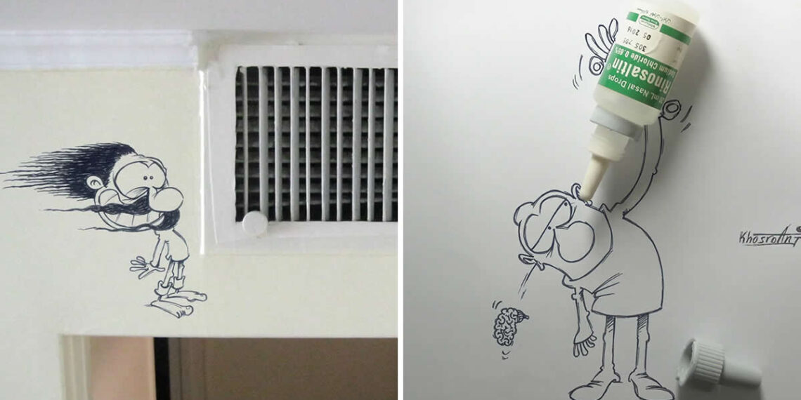 Hilarious Illustrations That Show How Majid Khosroanjom Transforms Real Objects Into Laughs