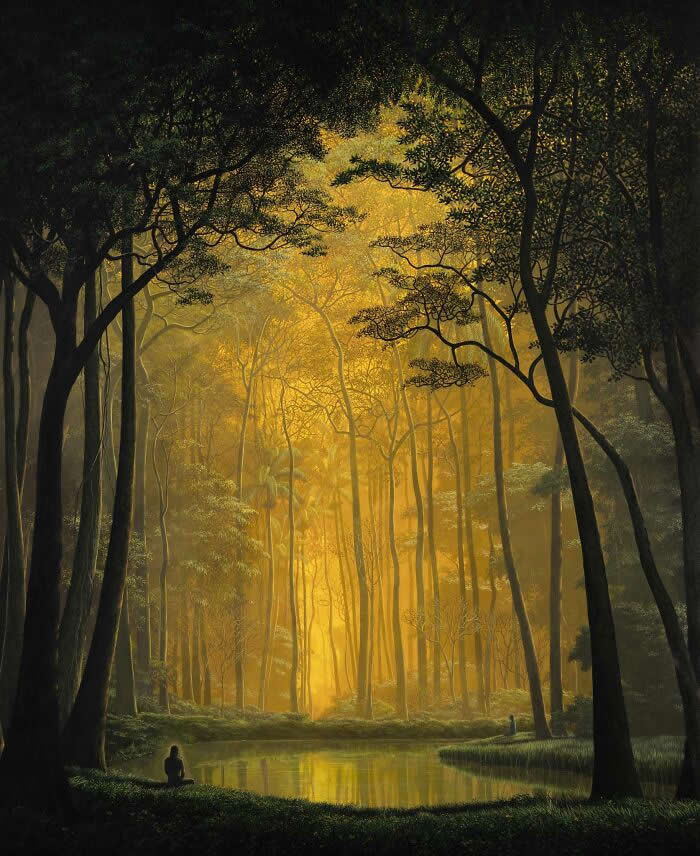 El testigo - 2000, oil on linen - Landscape Paintings by Tomas Sanchez