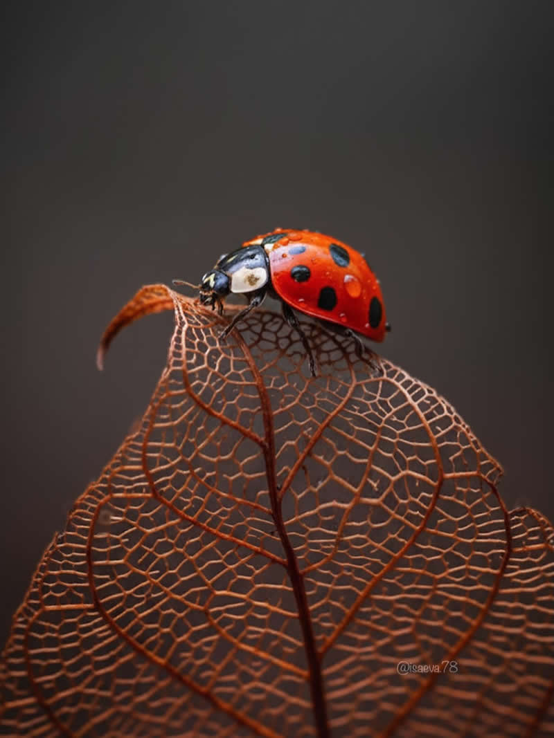Macro Photography Of Lady Bugs by Maria Isaeva