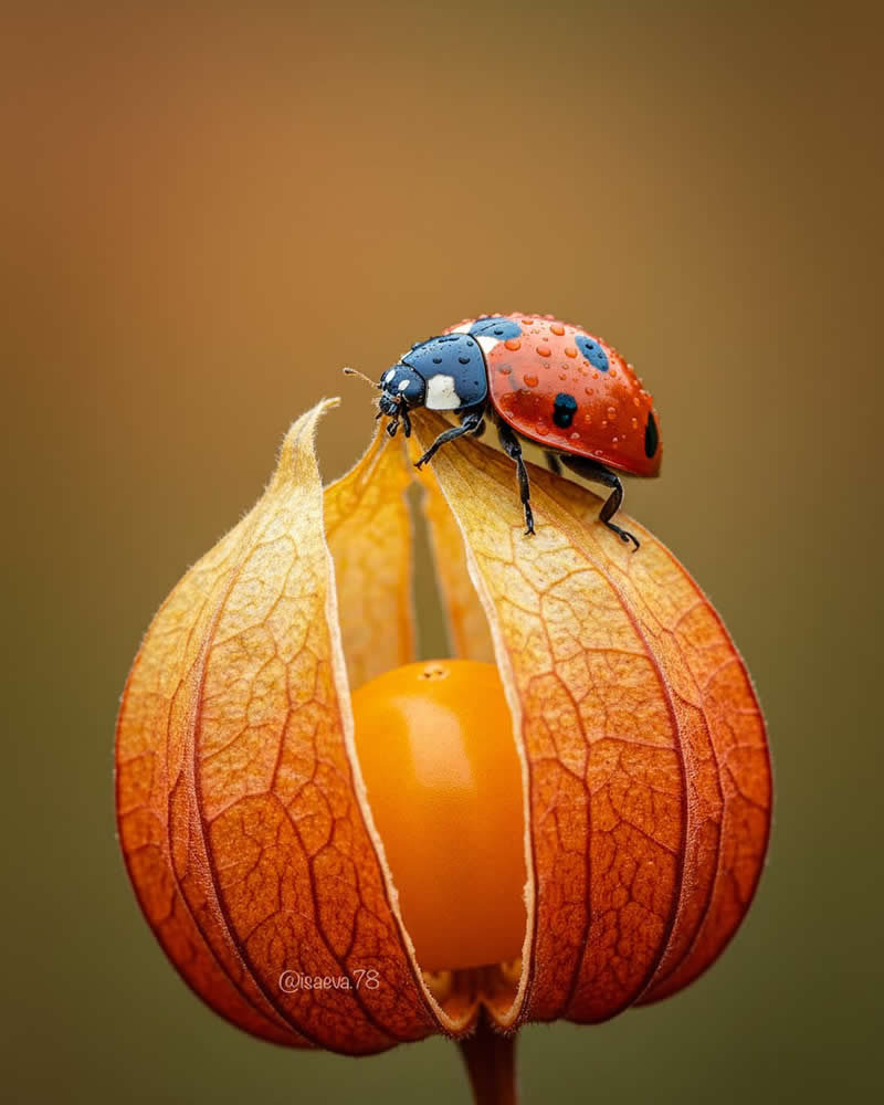 Macro Photography Of Lady Bugs by Maria Isaeva