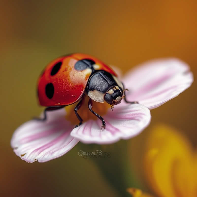 Macro Photography Of Lady Bugs by Maria Isaeva