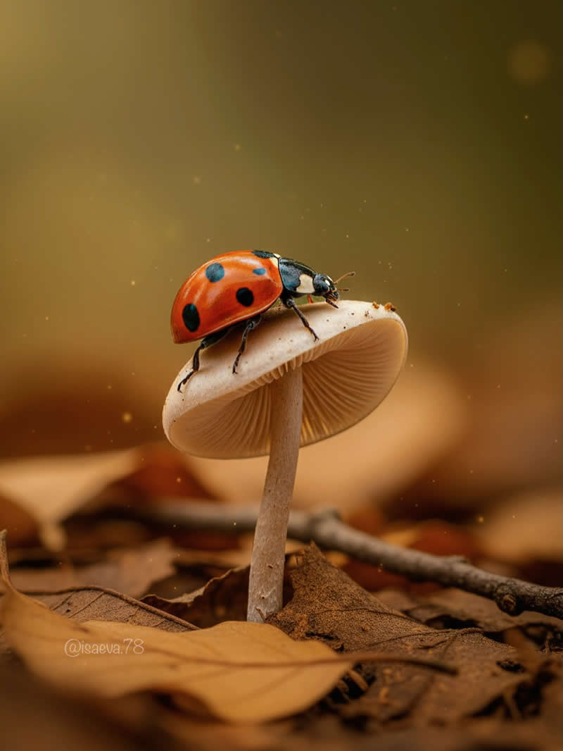 Macro Photography Of Lady Bugs by Maria Isaeva