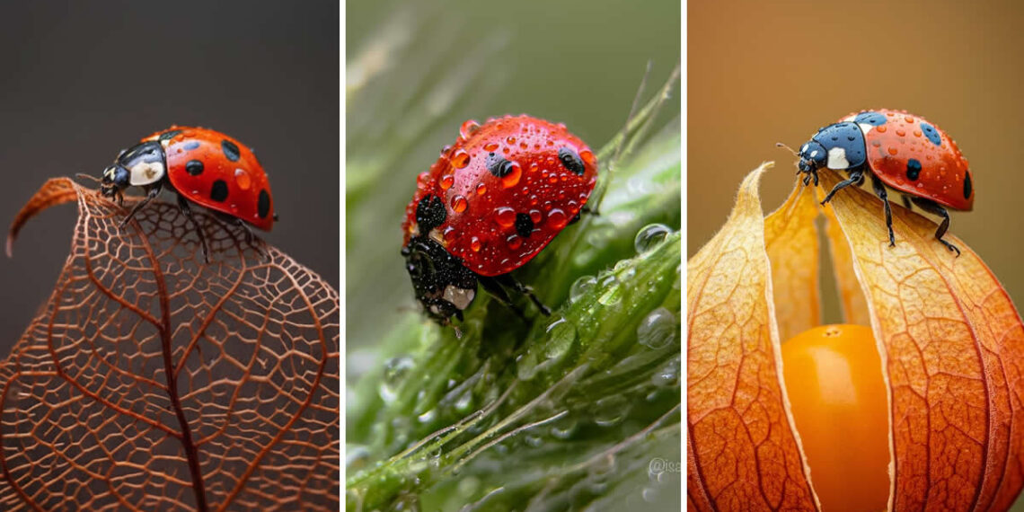 Macro Photography Of Lady Bugs by Maria Isaeva