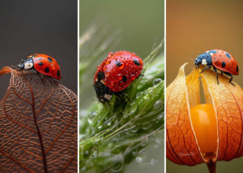Macro Photography Of Lady Bugs by Maria Isaeva
