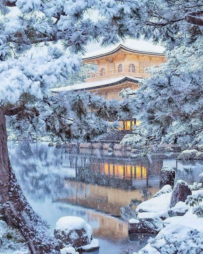 Snow In Kyoto. - Mesmerizing Winter Cold Photos