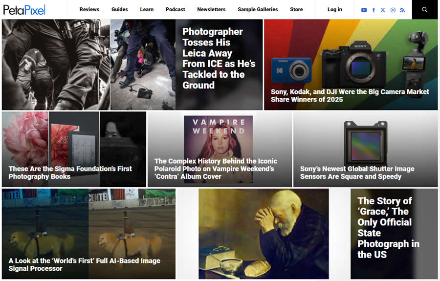 PetaPixel - Photography Blogs Every Photographer Should Follow in 2026