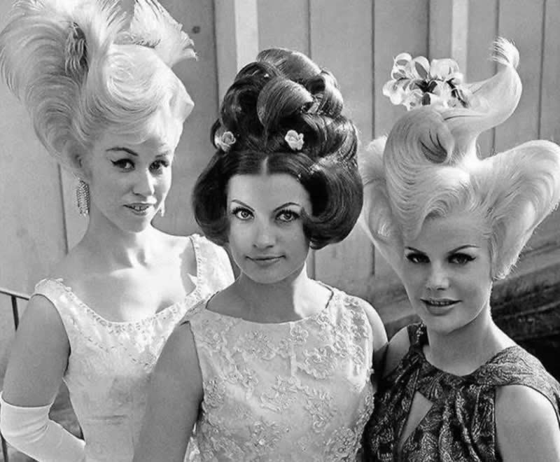 25 Powerful Historical Photos That Bring Forgotten Stories Back to Life 32 The prize-winning coiffures in a contest in Munich, Germany on May 1, 1964. They were designed for evening wear and hairdressers said anyone with a little time can copy them. - Powerful Historical Photos