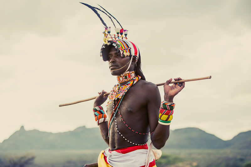 Portraits of Samburu Warriors of Kenya by Dirk Rees