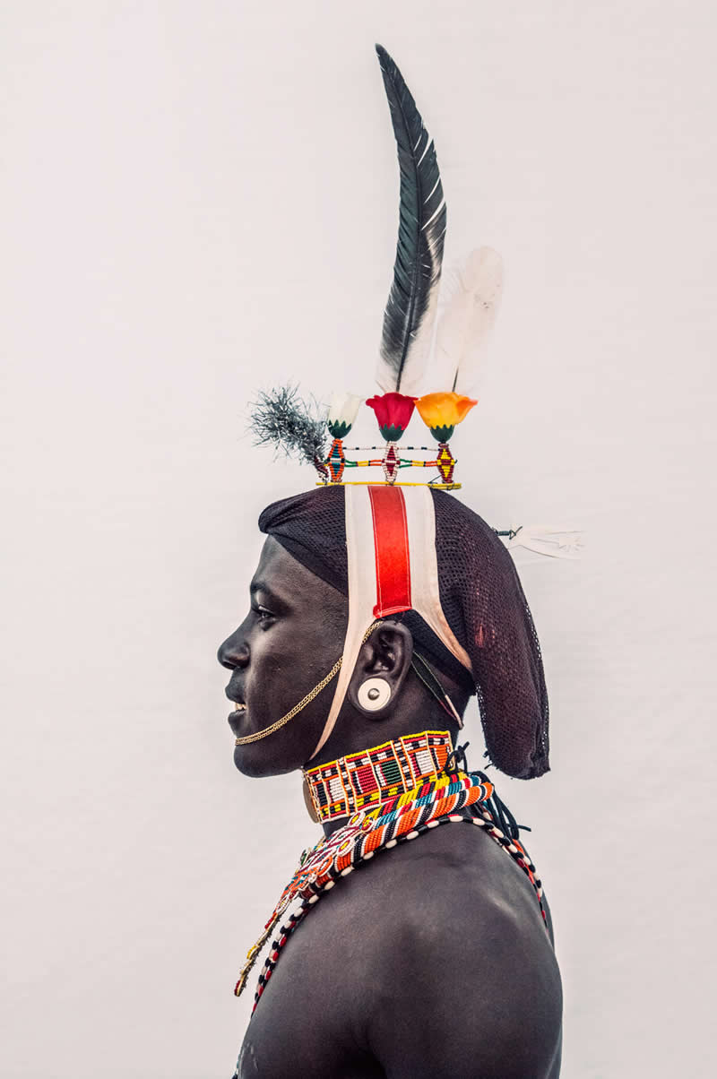 Portraits of Samburu Warriors of Kenya by Dirk Rees