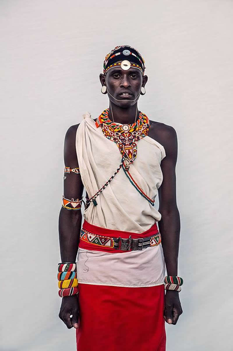 Portraits of Samburu Warriors of Kenya by Dirk Rees