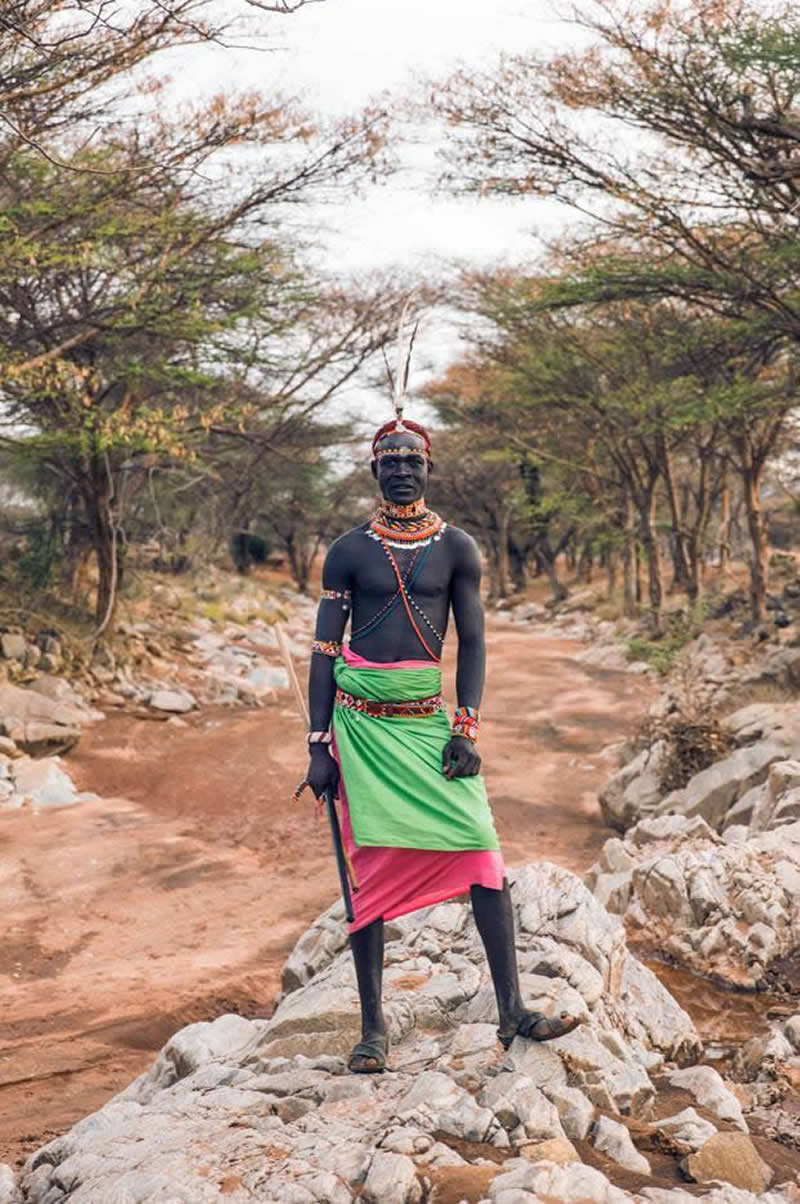 Portraits of Samburu Warriors of Kenya by Dirk Rees