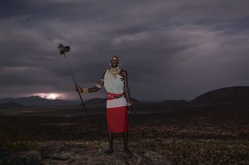 Portraits of Samburu Warriors of Kenya by Dirk Rees