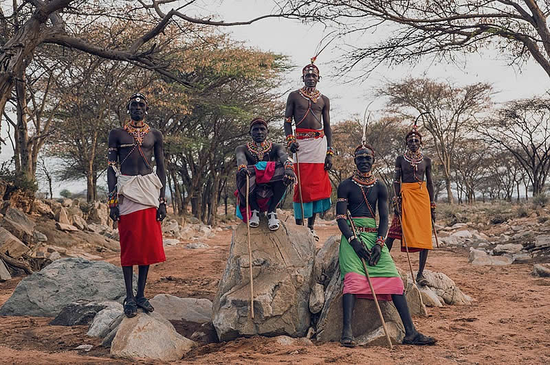 Portraits of Samburu Warriors of Kenya by Dirk Rees