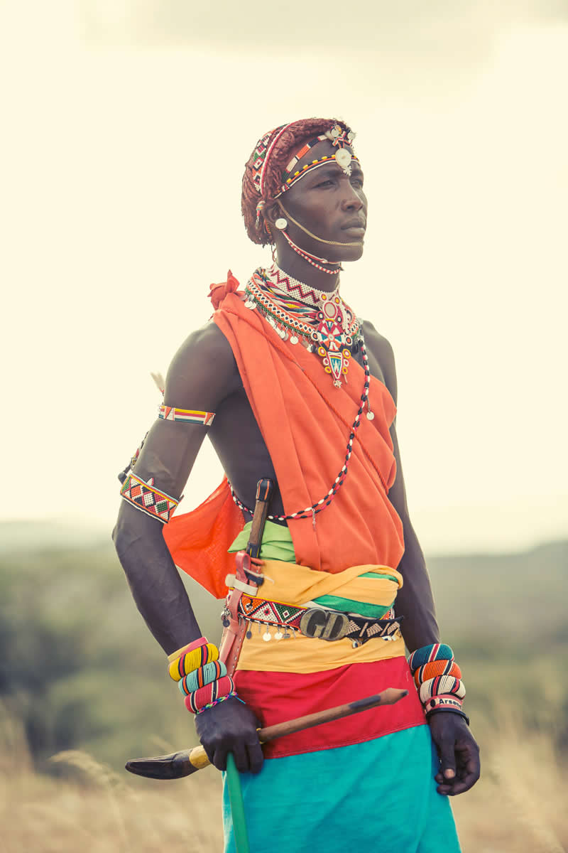 Portraits of Samburu Warriors of Kenya by Dirk Rees