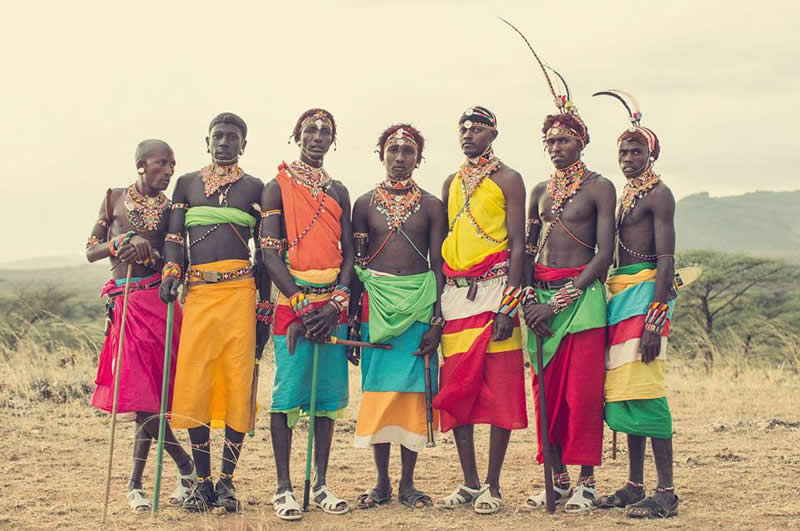 Portraits of Samburu Warriors of Kenya by Dirk Rees