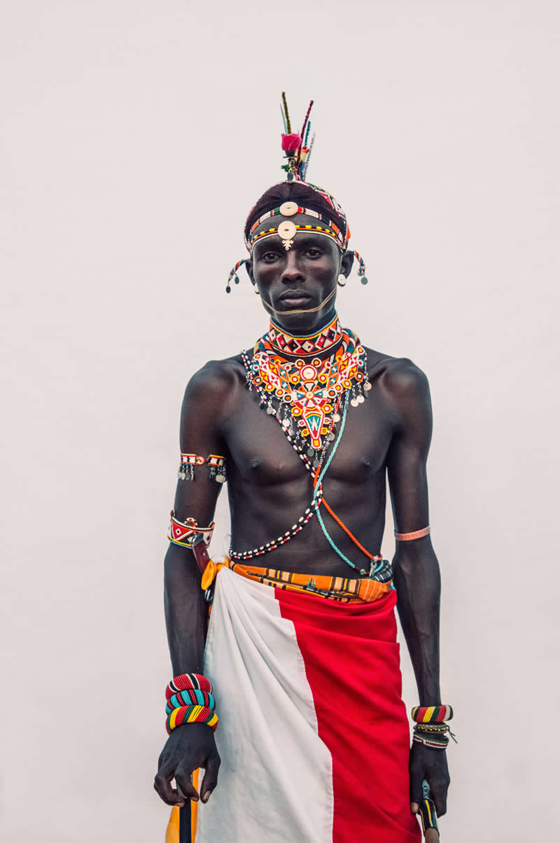 Portraits of Samburu Warriors of Kenya by Dirk Rees