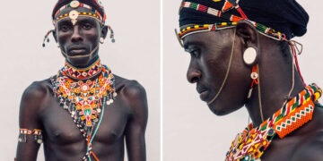 Portraits of Samburu Warriors of Kenya by Dirk Rees