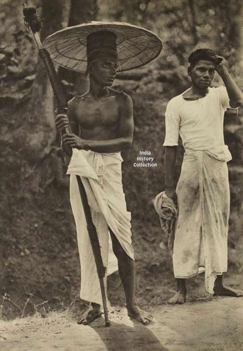 Fisherman with a Fishing Crossbow— Thalassery, 1928 - Rare Historical Vintage Indian Photos