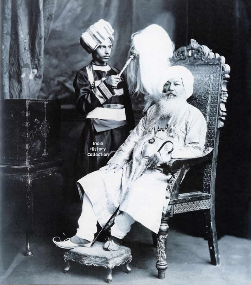 Baba Sir Khem Singh Bedi (1830-1905) - Rare Historical Vintage Indian Photos