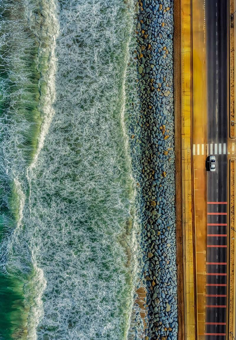 Edge of Two Worlds by Eric Lee Chin Chuan - reFocus Photographer of the Year Awards Aerial Photography Winners