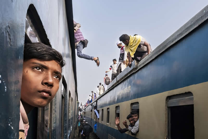  Riding the Pilgrims’ Rails by France Leclerc - Street and Travel Winners from the 2025 reFocus Photographer of the Year Awards