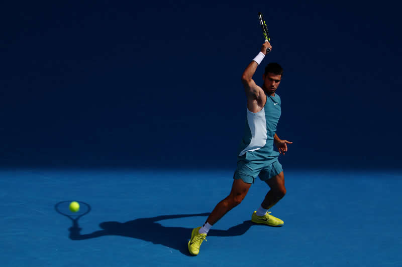 Grand Prix - Gold: Carlos' Shadow Hits A Ball by Edgar Su - 2026 World Sports Photography Awards Winners