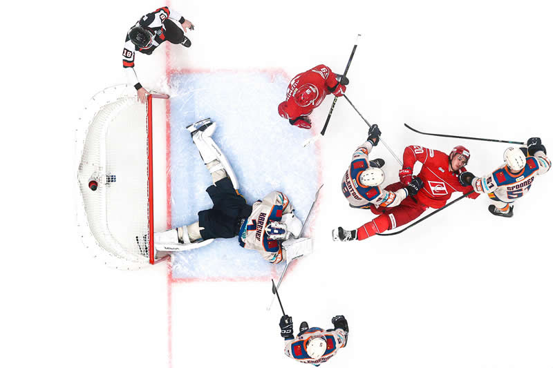 Ice Hockey - Gold: Last Line of Defense by Sophia Sandurskaya - 2026 World Sports Photography Awards Winners