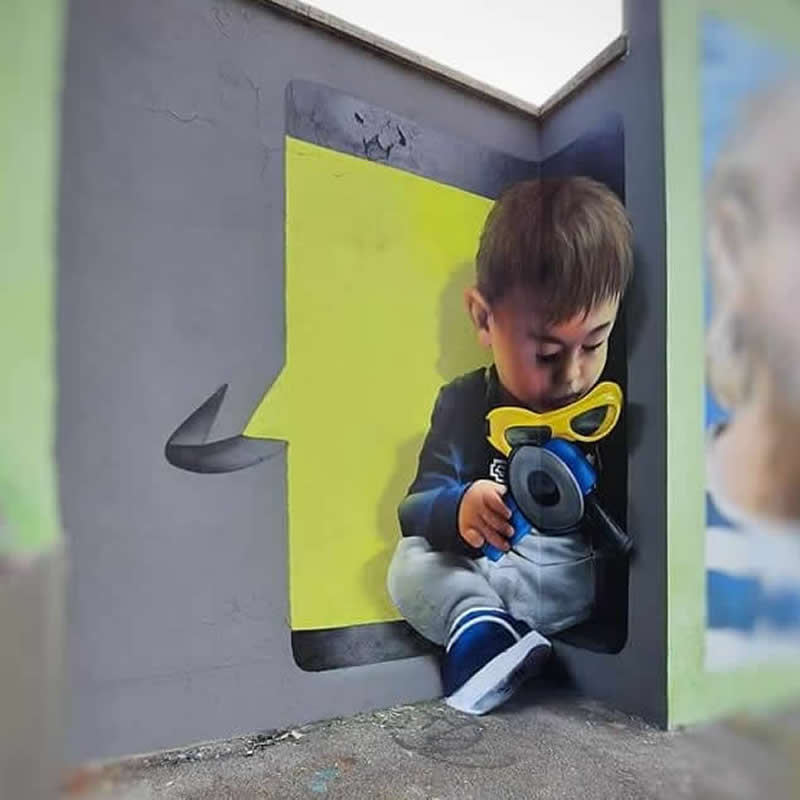 3D Street Art Murals by Cheone