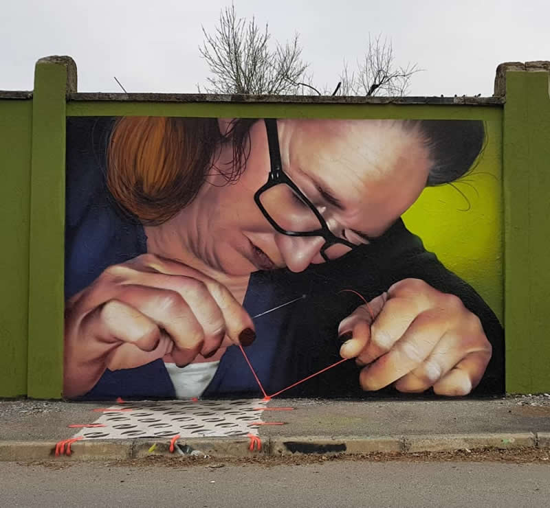 3D Street Art Murals by Cheone