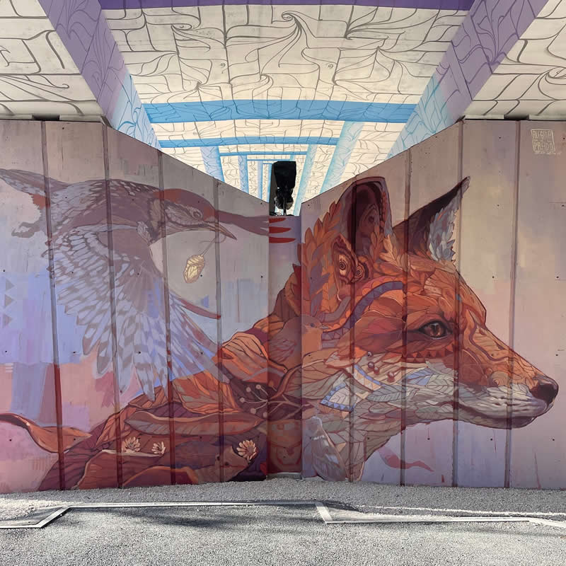 Street Art Wildlife Murals by Alegria del Prado