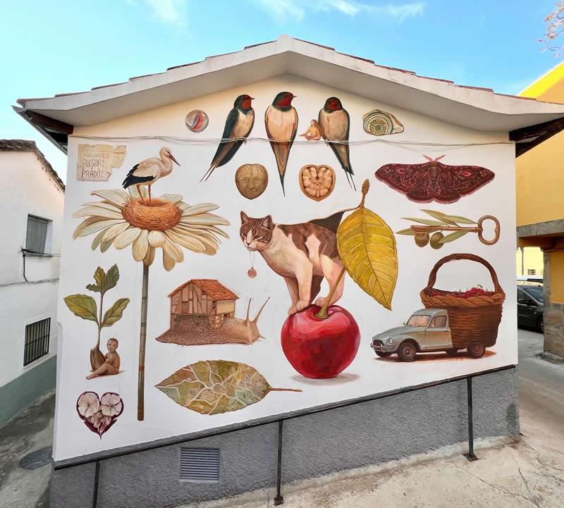 Street Art Wildlife Murals by Alegria del Prado