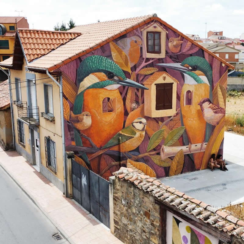 Street Art Wildlife Murals by Alegria del Prado