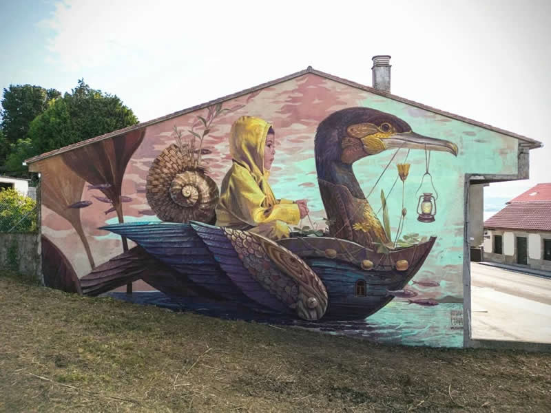 Street Art Wildlife Murals by Alegria del Prado