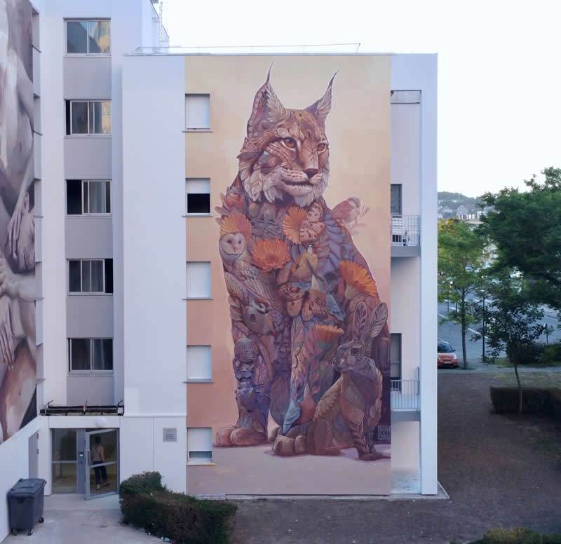 Street Art Wildlife Murals by Alegria del Prado