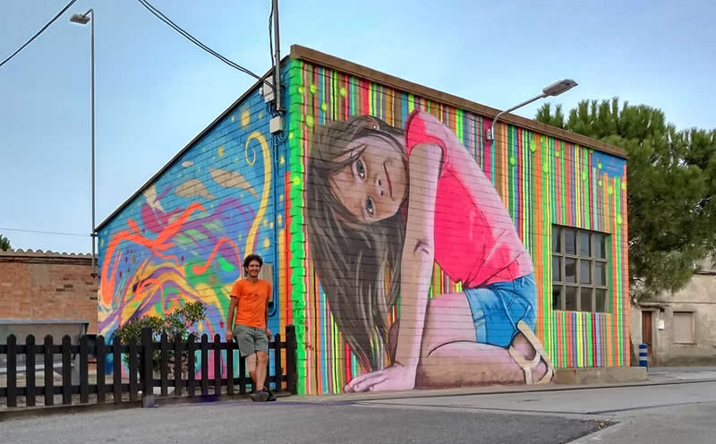 Torrefarrera, Malpartit - Big Wall Mural Paintings by Oriol Arumi