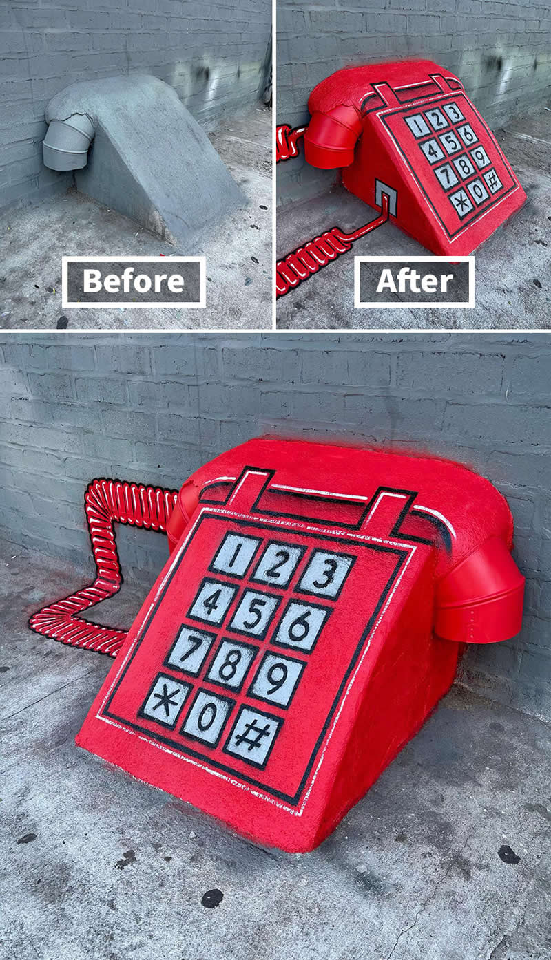 Call Me, New Your City - Street Artist Tom Bob Turned Ordinary City Objects Into Pure Urban Magic