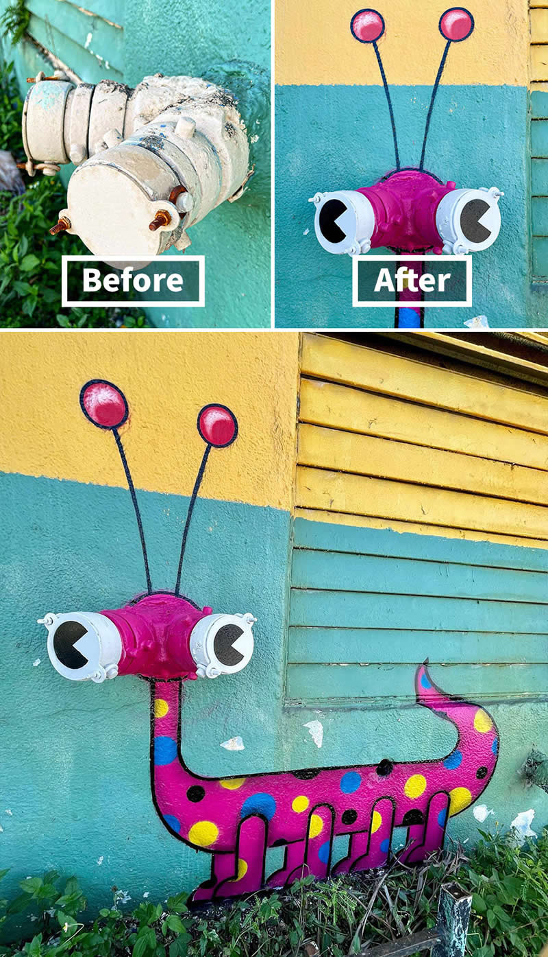 Salamander, Wynwood, Miami, Florida - Street Artist Tom Bob Turned Ordinary City Objects Into Pure Urban Magic