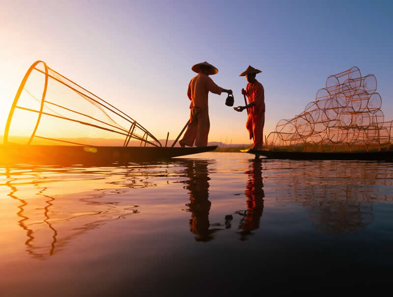 Fisherman tea time on the water - Travel and Cuture Photography by Erdem Kilic