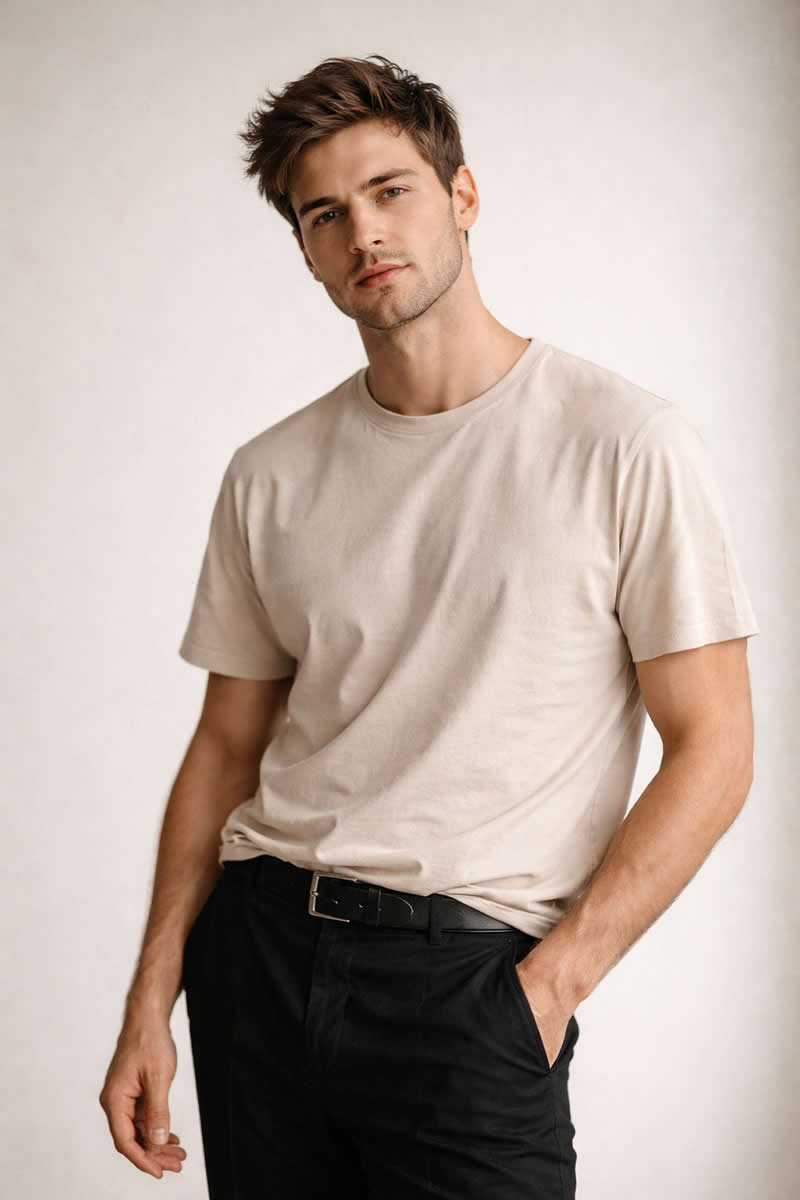 Natural Editorial Standing Pose - Must-Try ChatGPT Prompts for Modern Portrait Photography