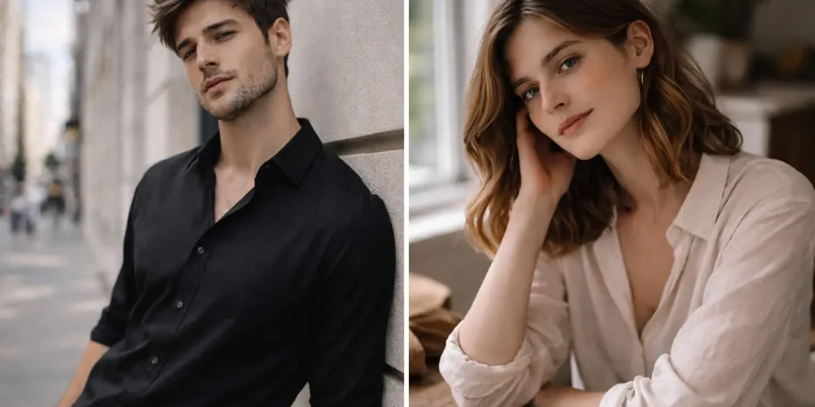 Portrait of a man and woman