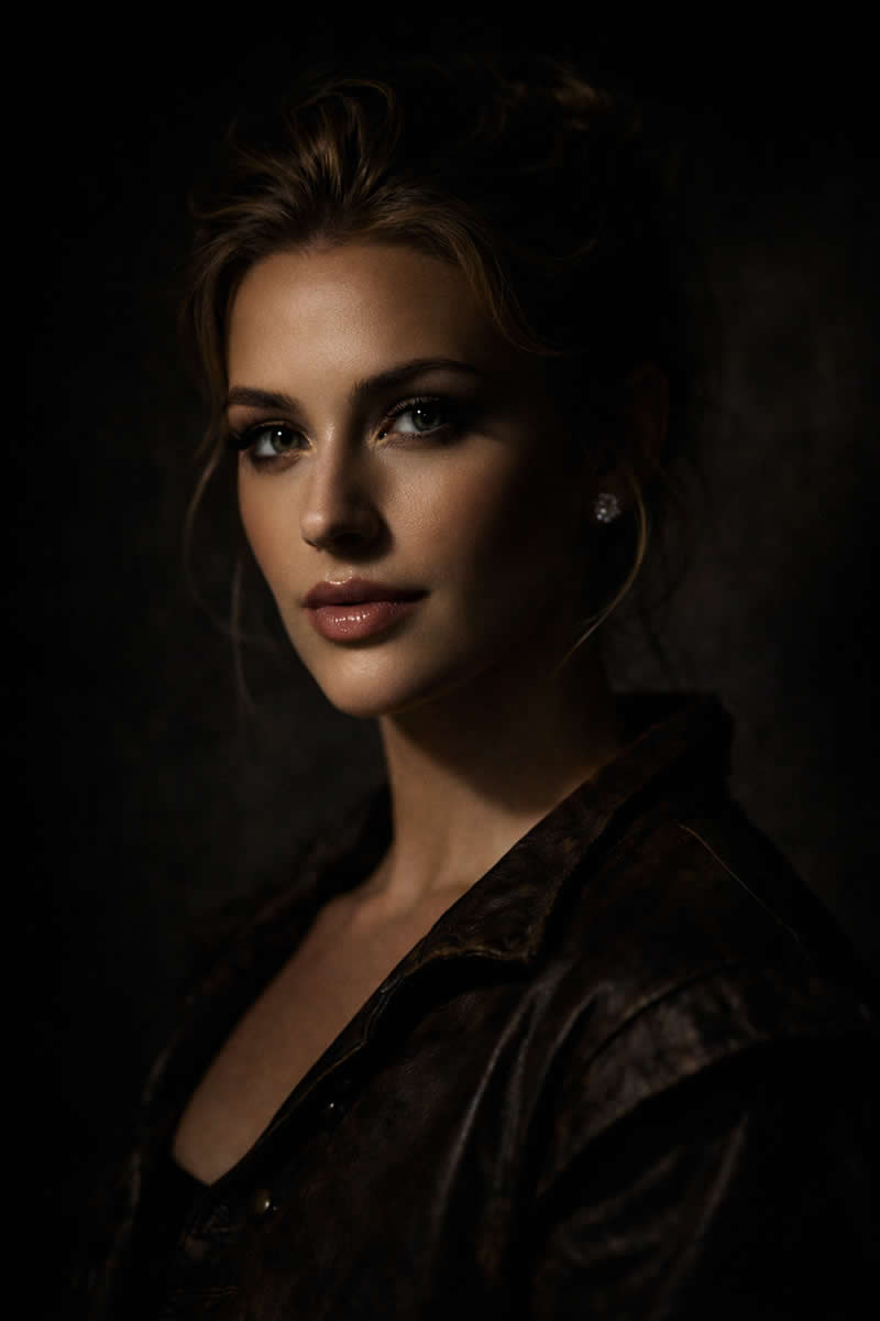 Dramatic Editorial Fill - ChatGPT Prompts to Arrange Studio Lighting for Portrait Photography