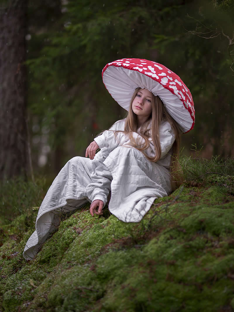 Silence Beneath the Toadstool by Iryna Bavina, Sweden - 2025 Chromatic Awards Portrait Winners