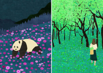 Dreamy Flower Illustrations by Xuan Loc Xuan