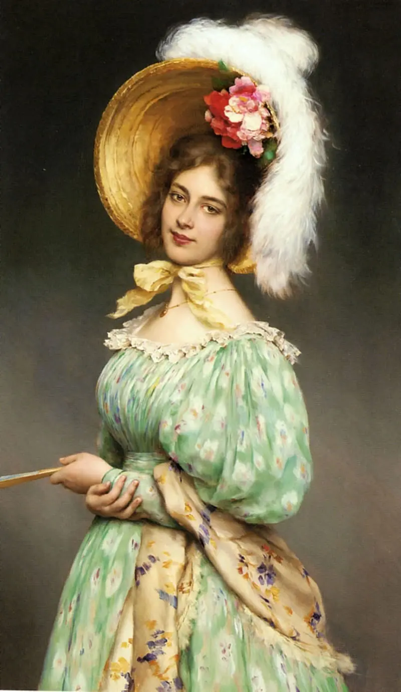Eugene de Blaas: Venice’s Maestro of Color, Charm & Everyday Elegance 24 De Musette - Italian Master Painter Eugene de Blaas